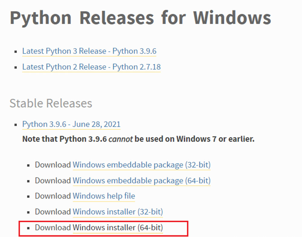 Cài đặt Python cho windows